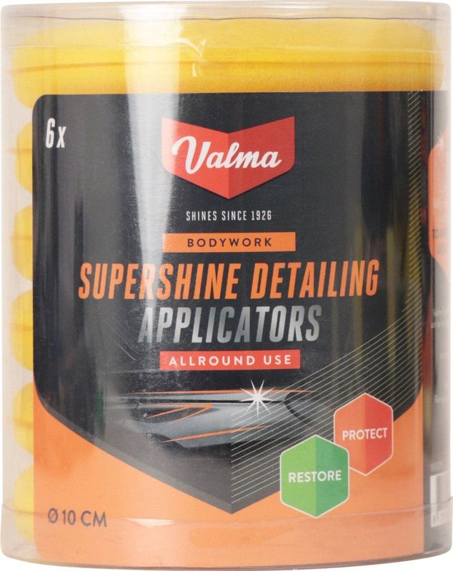 Valma - Supershine Detailing Applicators - Krasvrije Applicators - 6-Pack
