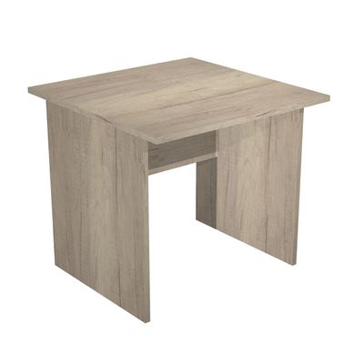 Bureau droit Trend - L80 - Pieds panneaux - plateau imitation chêne canadien
