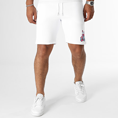 Short Jogging Lapin Graffiti Blanc