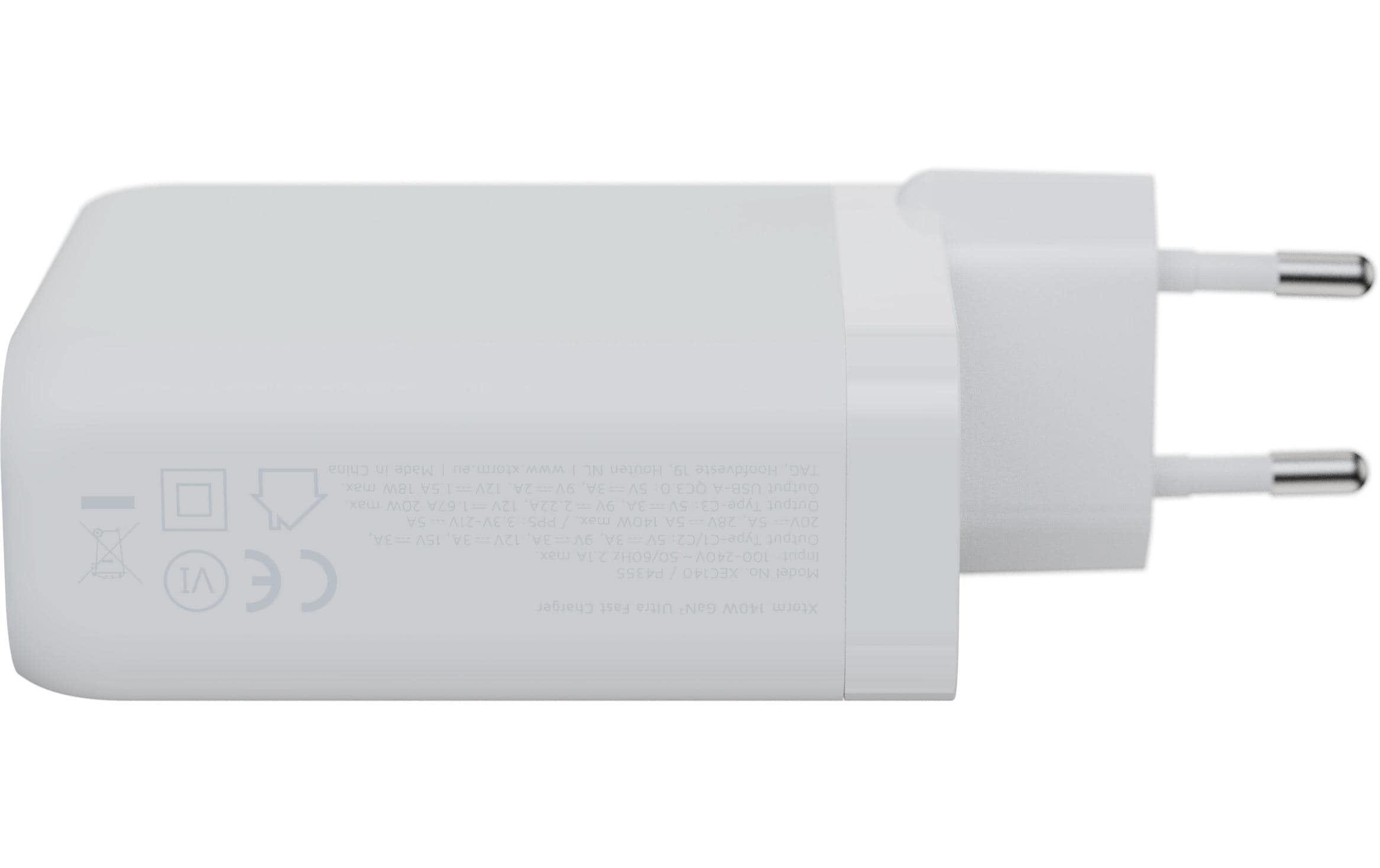 USB-Wandladegerät XEC140Schnellladefähiges Ladegerät mit USB-C & USB-A