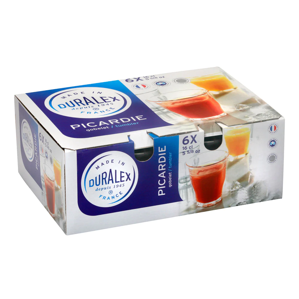 Boîte de 6 gobelest Picardie 16 cl Trend'up