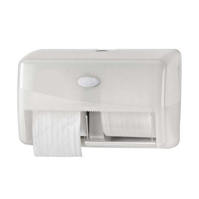 Pearl White Duo toiletrolhouder 431003 voor 2 Coreless rollen (431003)
