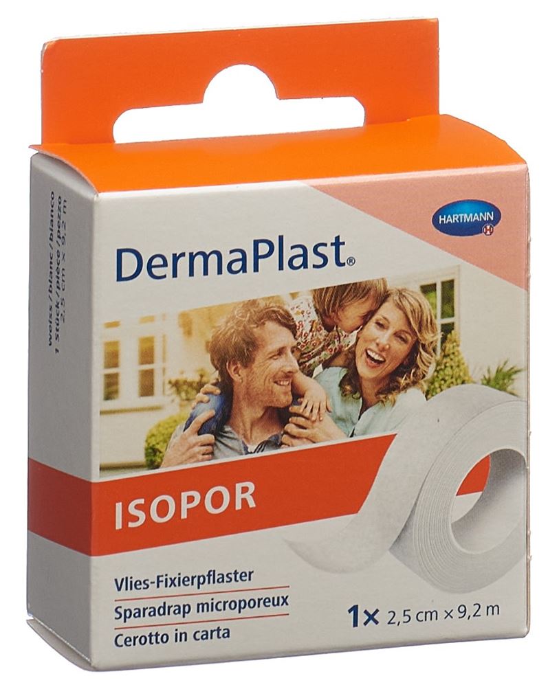 DERMAPLAST Fixierpflaster 2.5cmx9.2m Vlies weiss 1 Stk