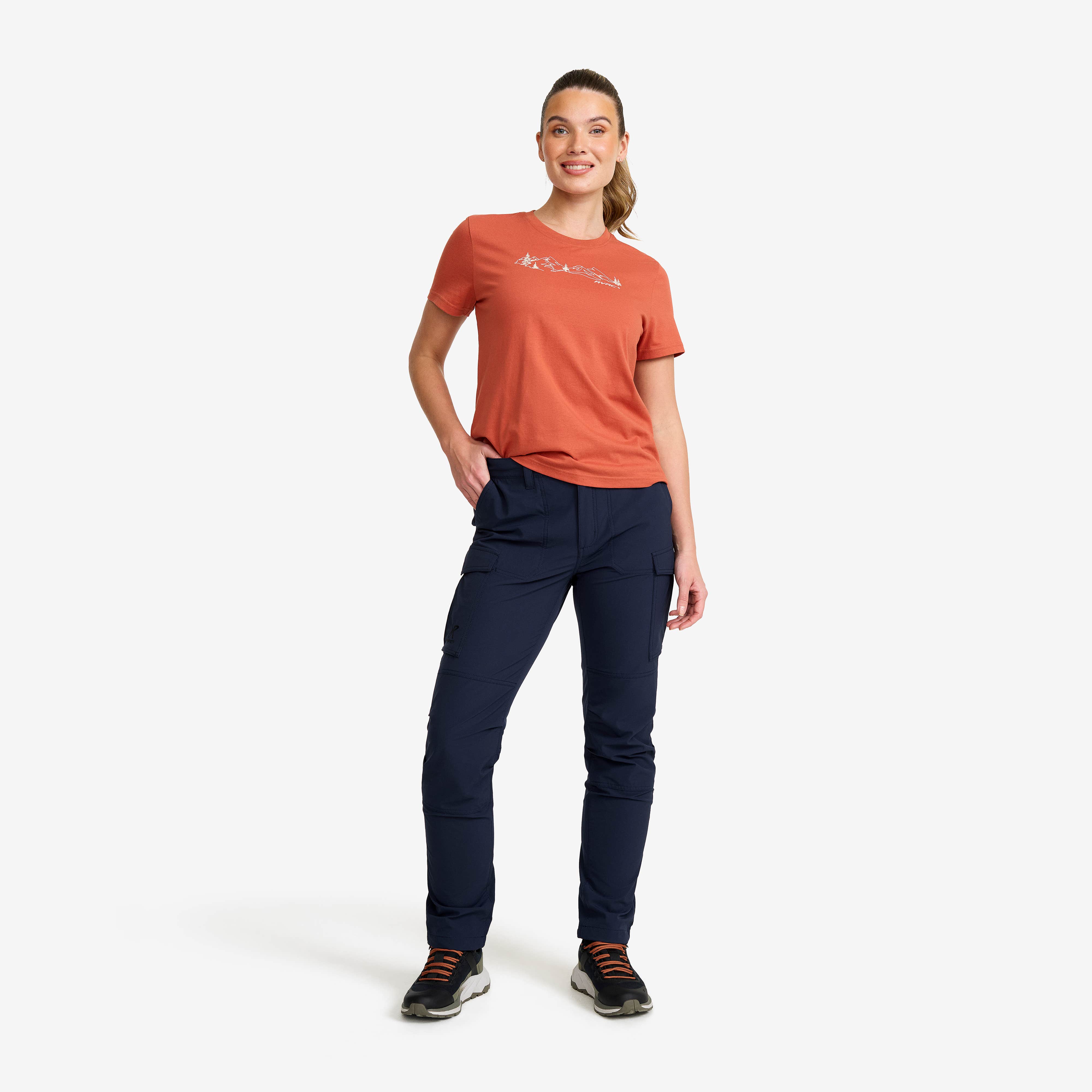 Adventure Cargo Stretch Pants Dame Navy