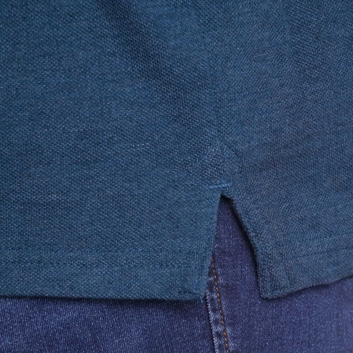 VanVaan Herren Poloshirt in Piqué-Qualität blau