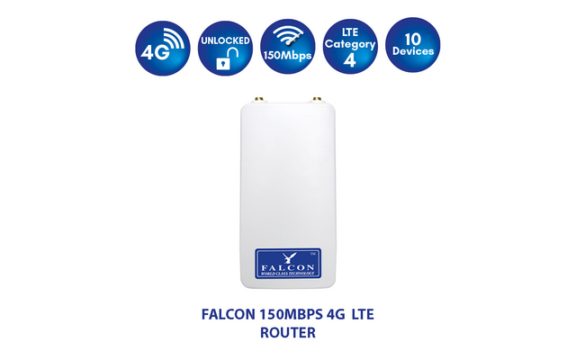 Falcon Rural 4G LTE Breitbandantenne inkl. mobilem Router 150 Mbit/s