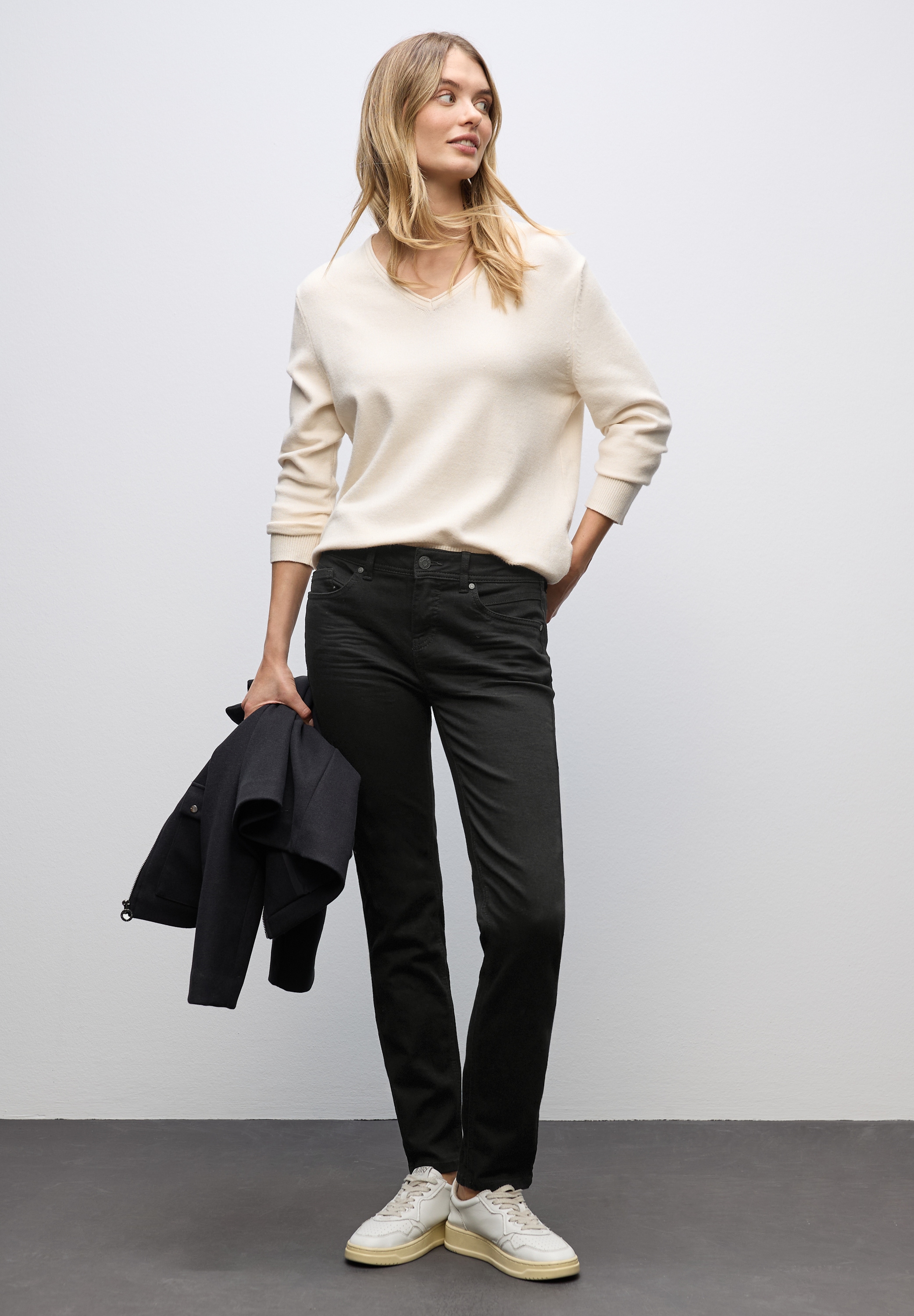 STREET ONE 5-Pocket-Jeans »Style Jane«, im Slim Fit, Mid Waist
