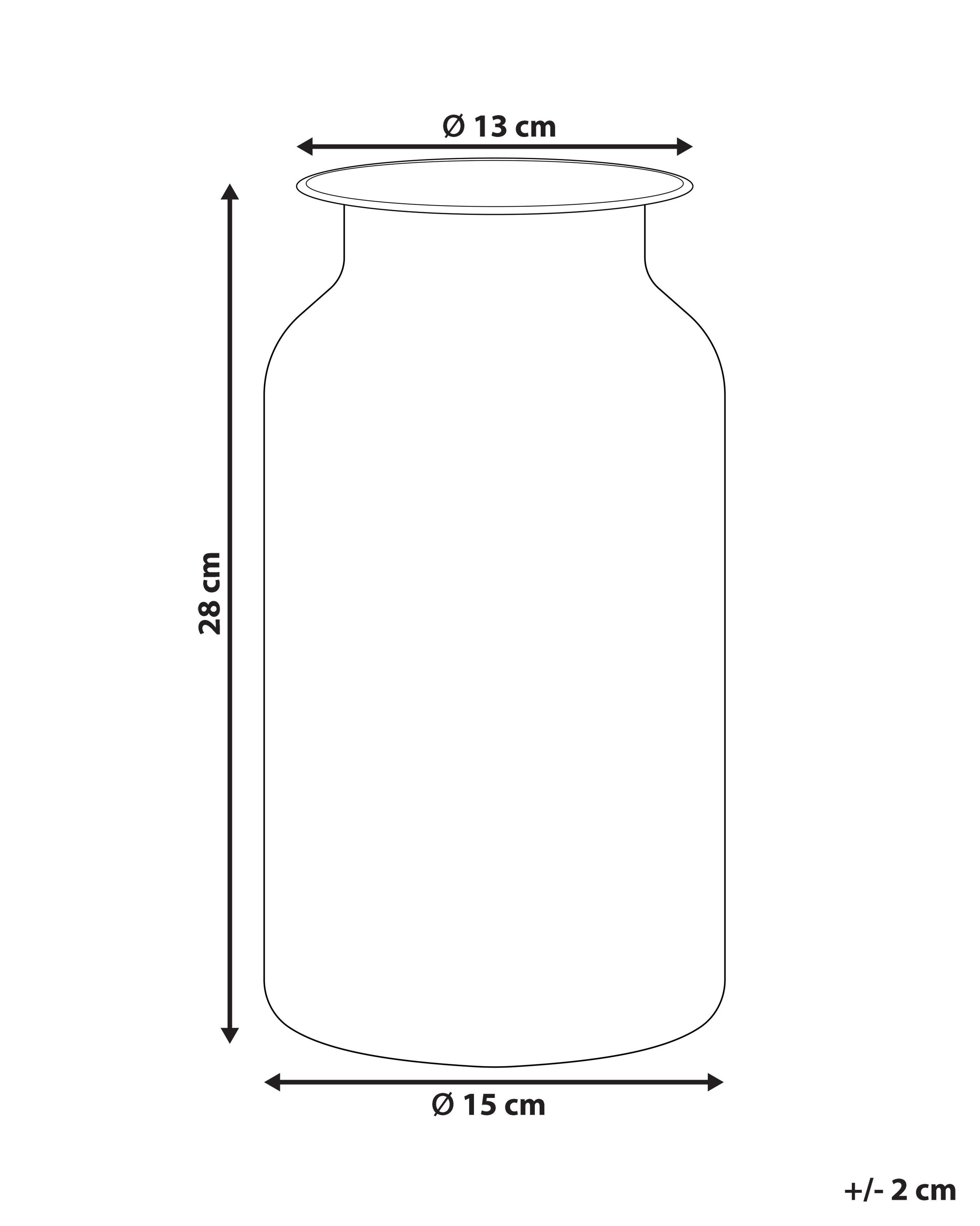 Bloemenvaas BHATURE Glas 27 cm Meerkleurig
