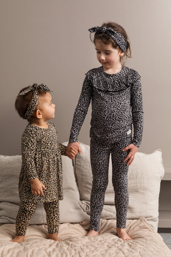 Leo Leg, Leggings - Brown Leo