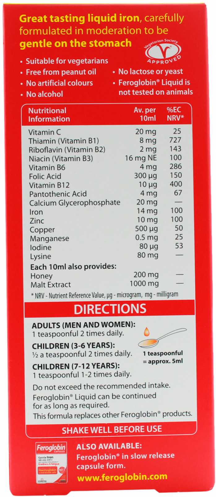 Vitabiotics Feroglobin 500ml - Oportunidade