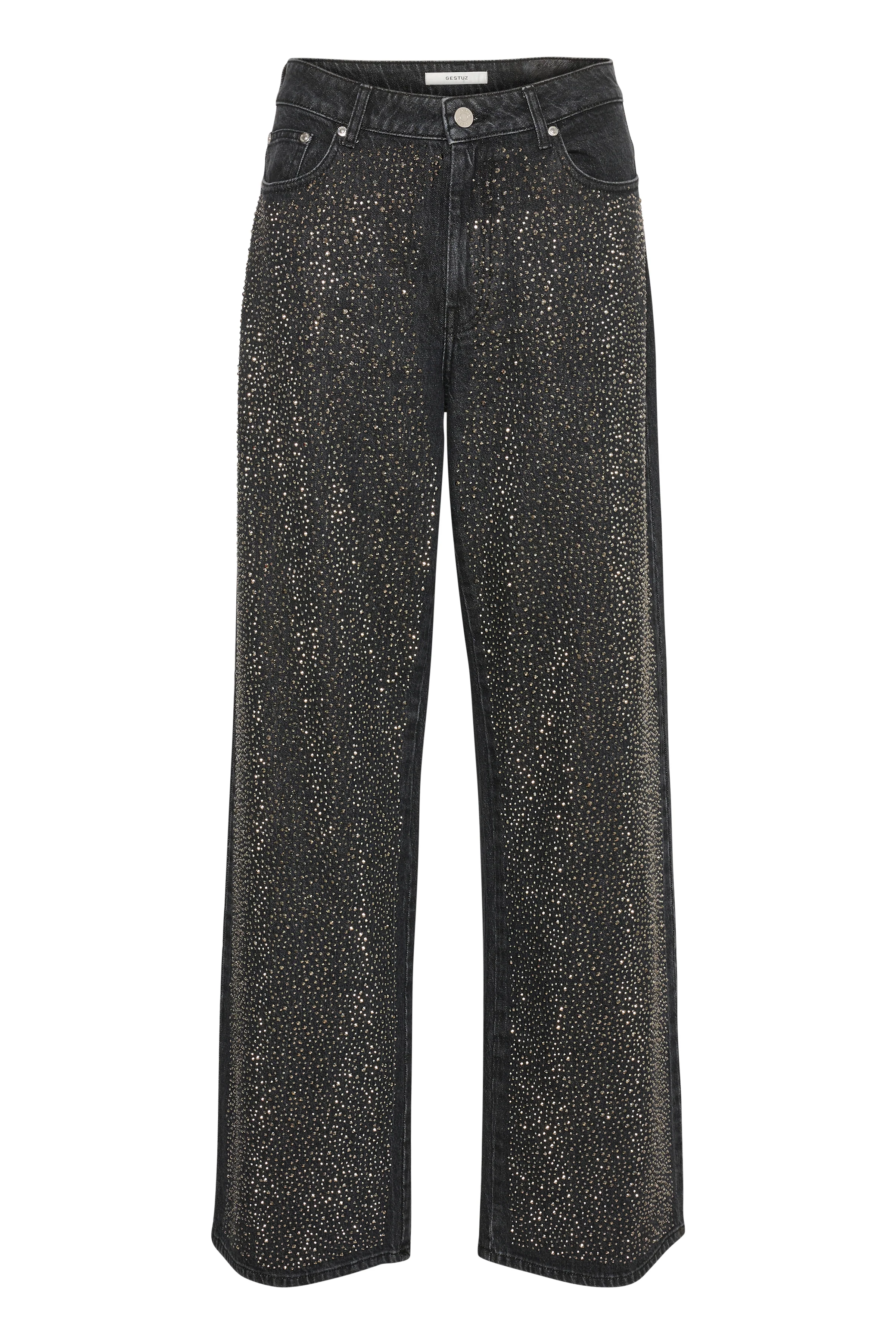 GESTUZ  ZorahGZ MW jeans - Dark Grey Washed