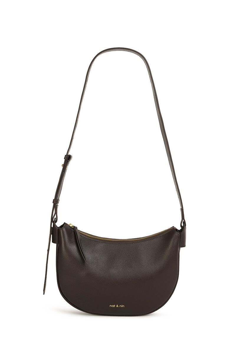 NAT & NIN<br>Bolsa de ombro em couro LUNE