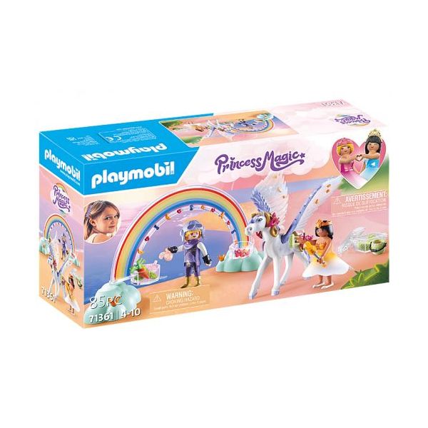 Playmobil Princess Magic Pégaso com Arco-íris nas Nuvens - 71361