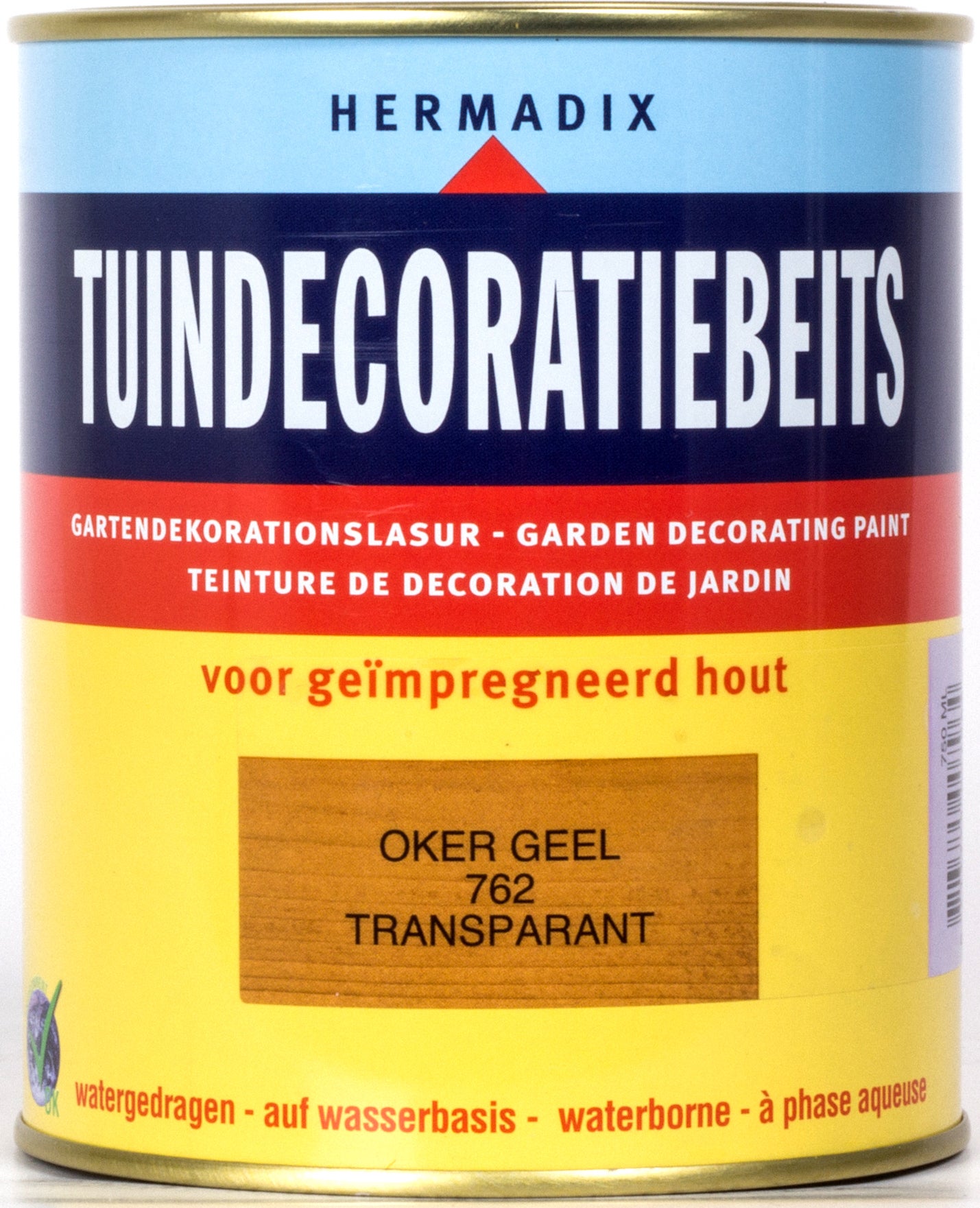 Hermadix Tuindecoratiebeits oker geel 750 ml