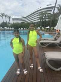 Ultimate neon yellow swimsuit -