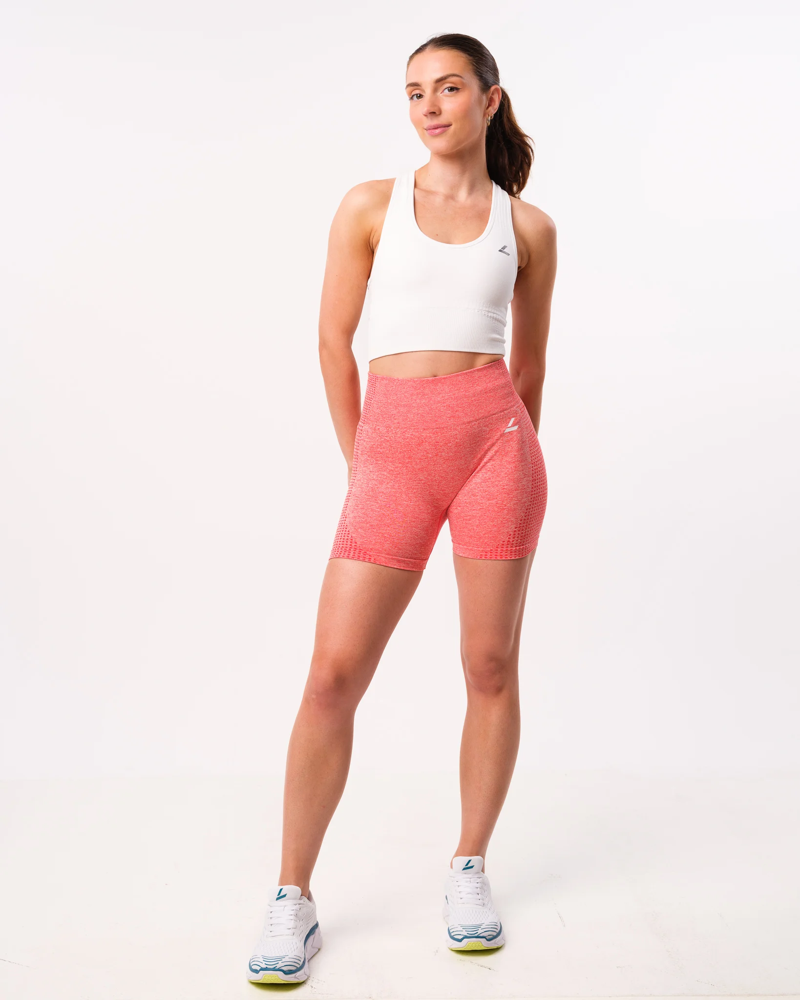 LEVITY Phase Seamless Shorts Red Cayenne Melange