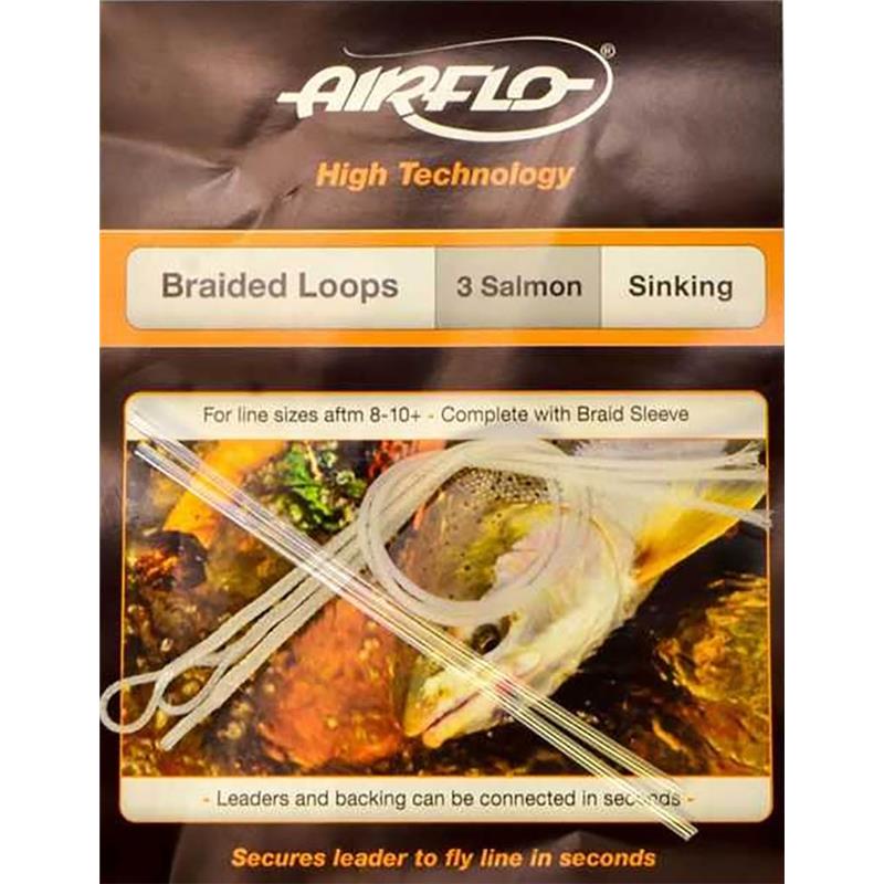 Connecteur De Soies Airflo Braid Loop Salmon - Par 3