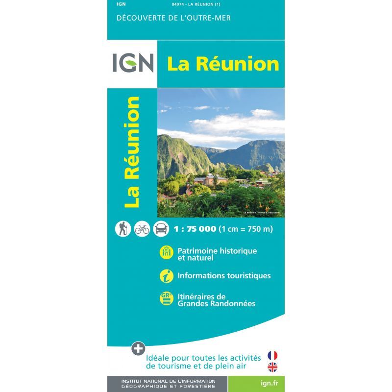 La Réunion - Carte topographique