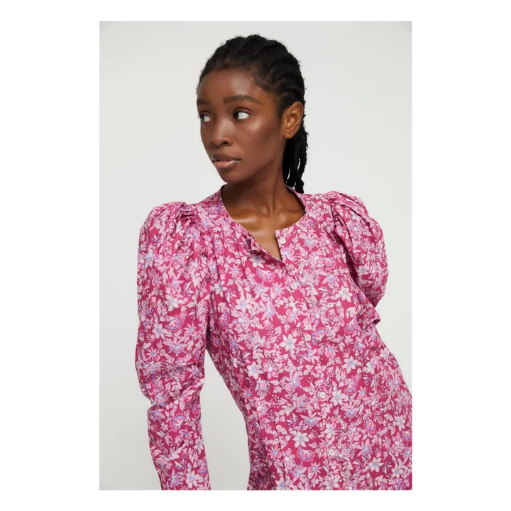 Sophie + Lucie Robe Longue Motifs | Rose