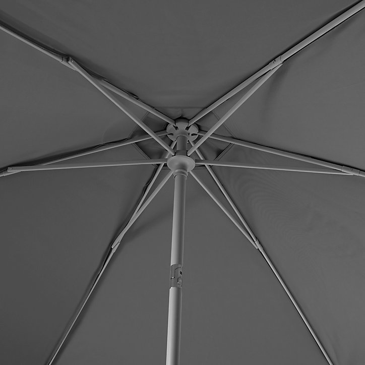 Parasol GoodHome Carambole gris ø270 cm
