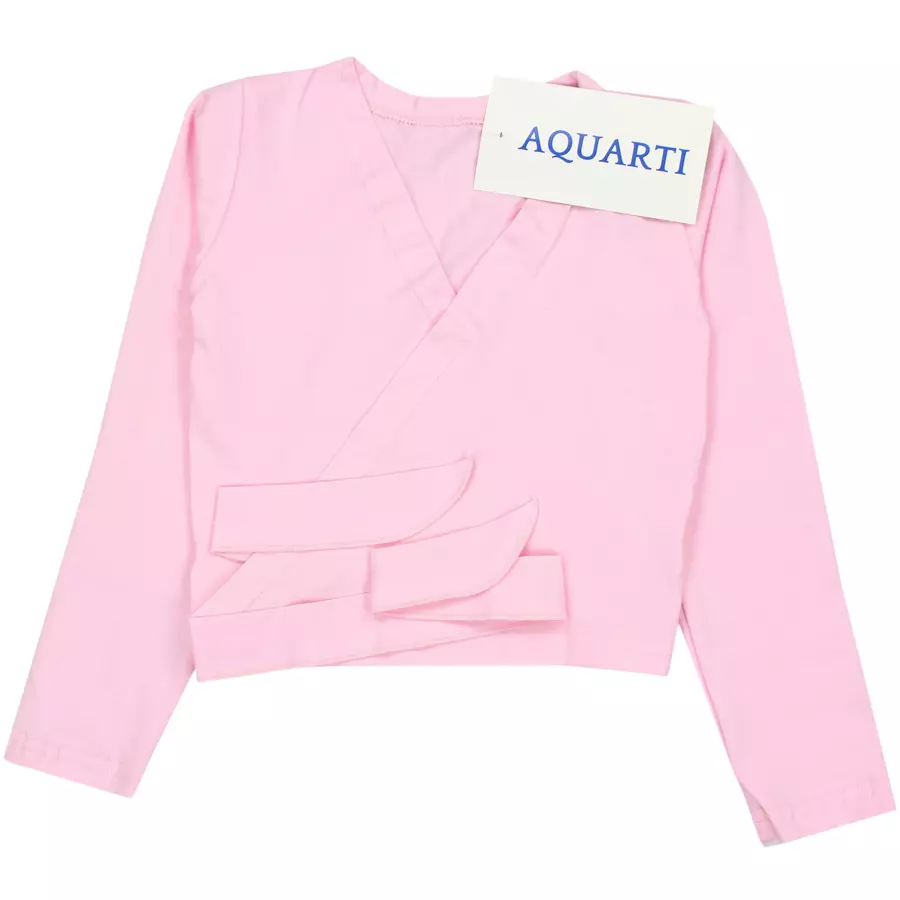 Aquarti Mädchen Ballett Bolero Langarm rosa