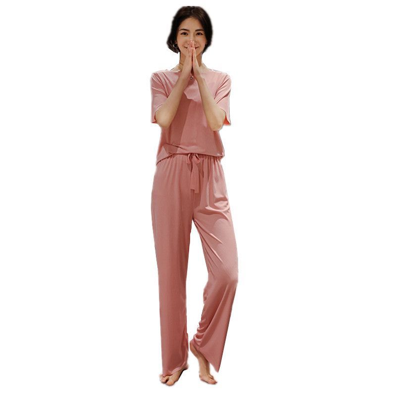 KUMI - Pyjamaset: T-shirt met korte mouwen + loungebroek