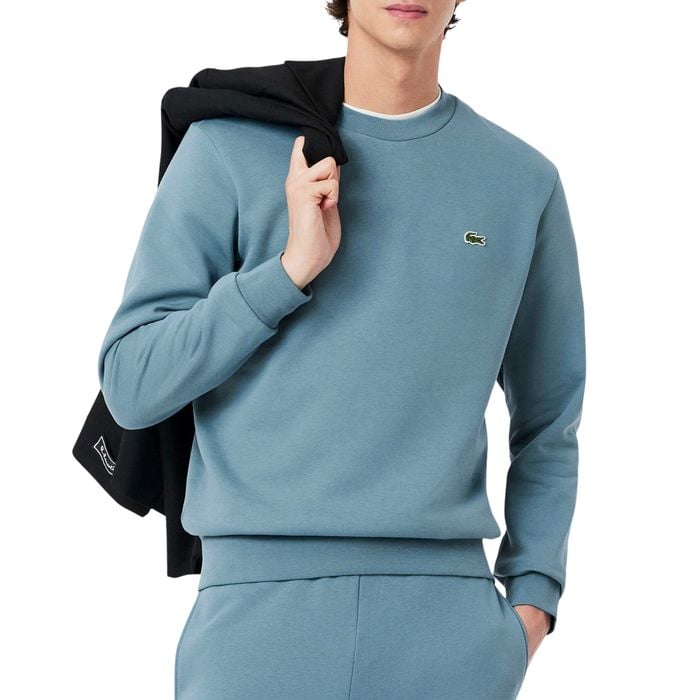 Lacoste Bio Cotton Fleece Crew Sweater Heren