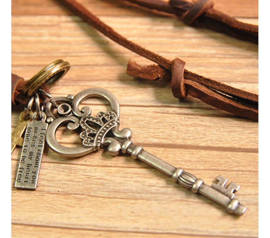 BABLIBU - Echte leren sleutelhanger