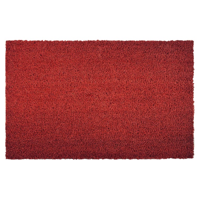 Deurmat van kokosnoot - Deurmat van kokosnoot voor voordeur - Rood / 17 mm - 50 x 80 cm