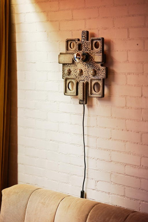 HKliving Ceramic Relief wandlamp