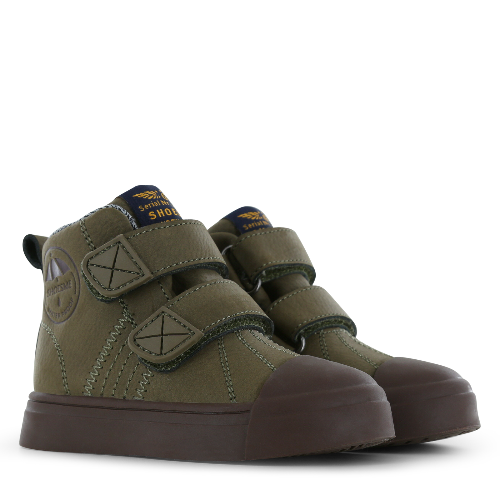 Shoesme donkergroene Water-Proof bootie Microfiber nubuck | Jongens schoene