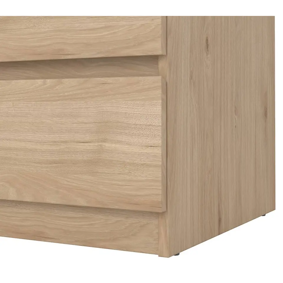 Ladekast Naia 3 lades - eikenkleur - 70,1x77x50 cm