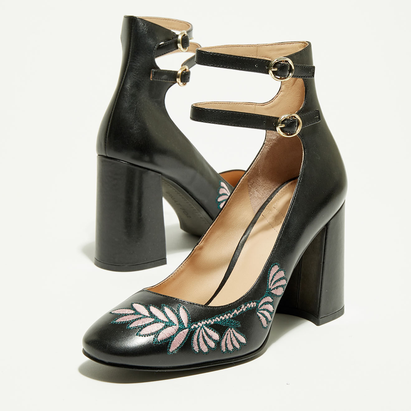 What For Babies en Cuir Nino noires - Talon 9 cm