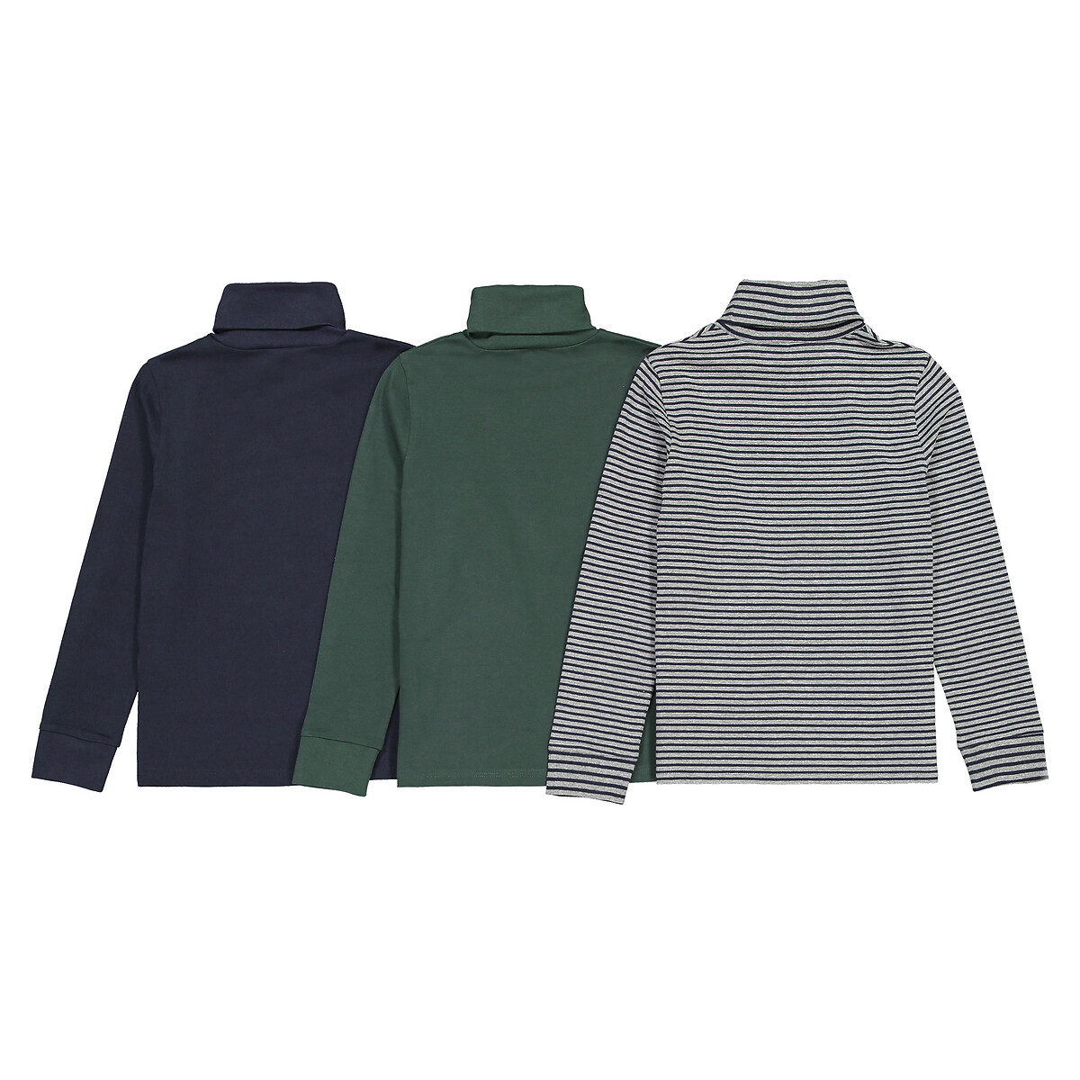 COLEÇÃO LA REDOUTE<br>Conjunto de 3 suéteres de gola alta