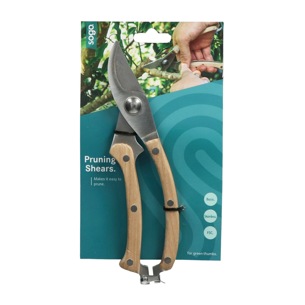 SOGO Snoeischaar met Houten Handvat