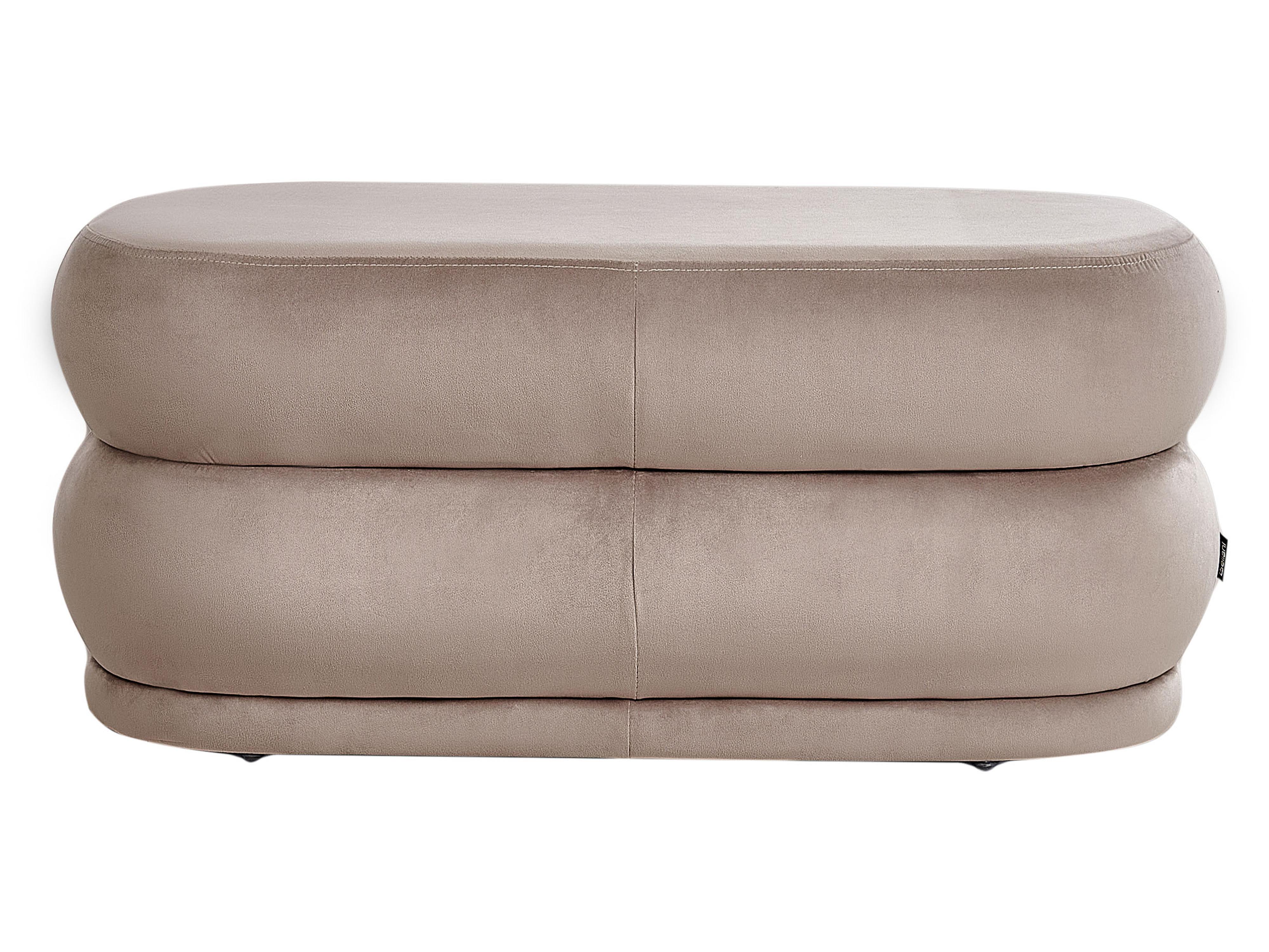 Bankje ELLENDALE Fluweel Taupe