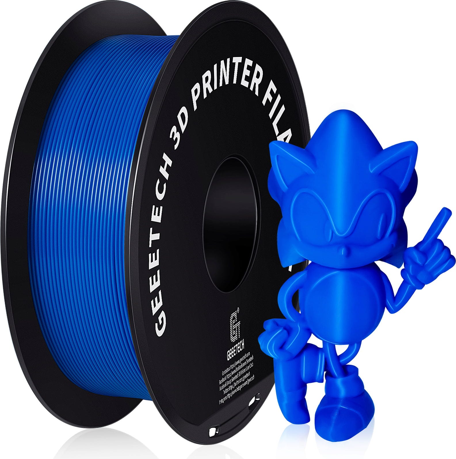 GEEETECH  PETG Blue, 1,75 mm / 1000 g    Benutzerfreundliches 3D-Druckfilament mit hoher Steifigkeit