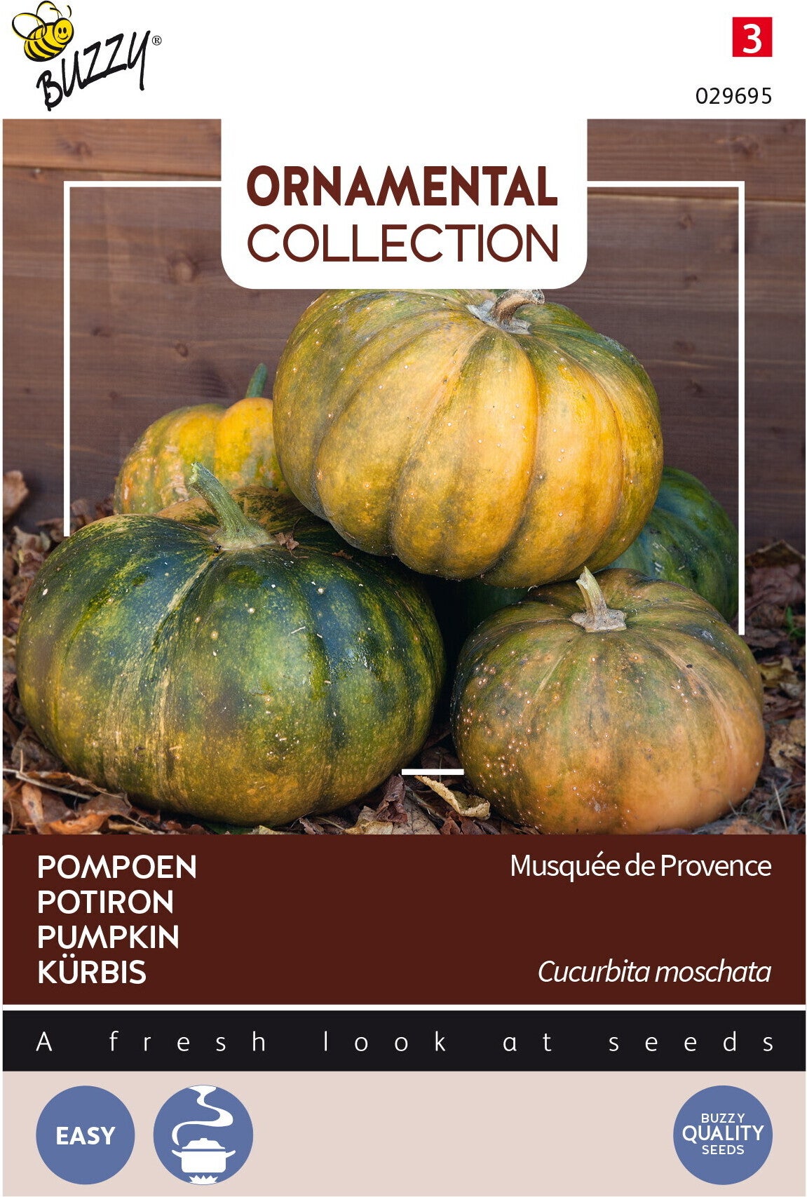 Buzzy® Ornamental groentezaad Courgette (Cucurbita 'Musque De Provence')