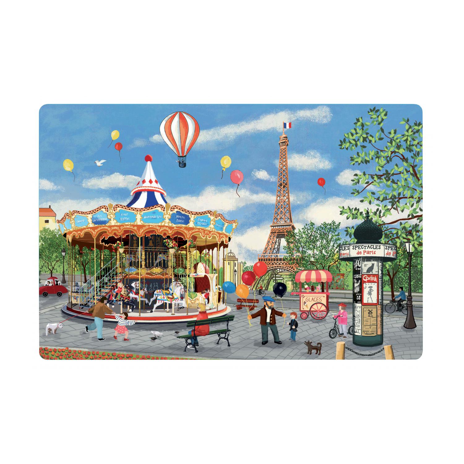 Set de table carrousel tour eiffel