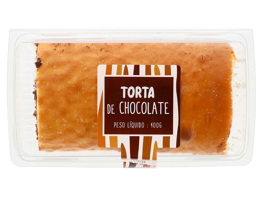 TORTA COM CREME DE CHOCOLATE 400G