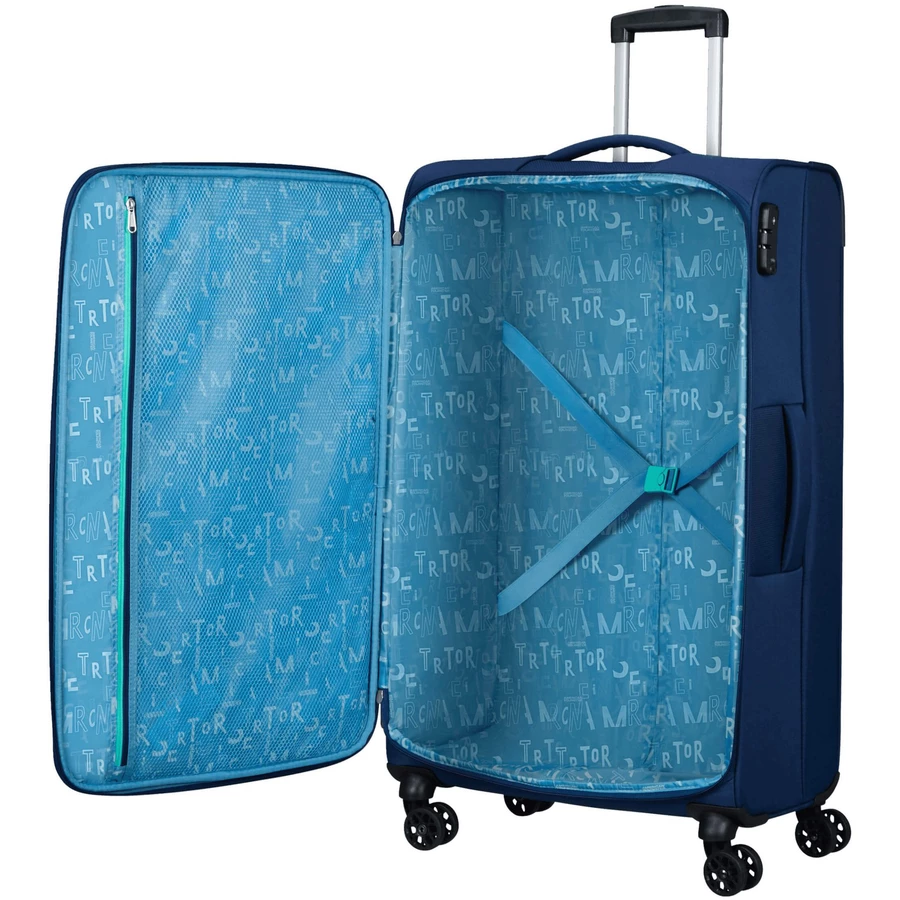 American Tourister Sea Seeker - 4-Rollen-Trolley L 80 cm combat navy