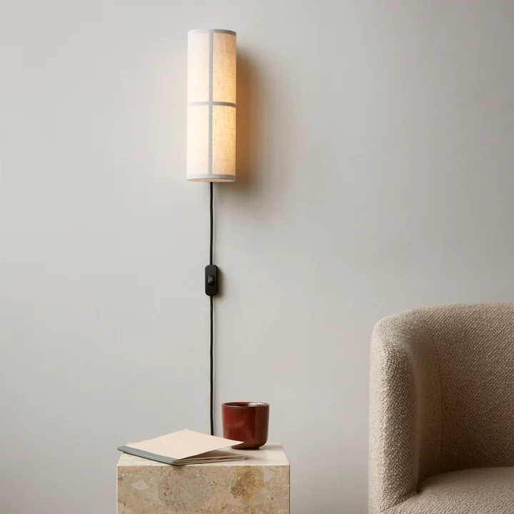 Audo - Hashira Wandleuchte LED, Ø 10 cm, raw