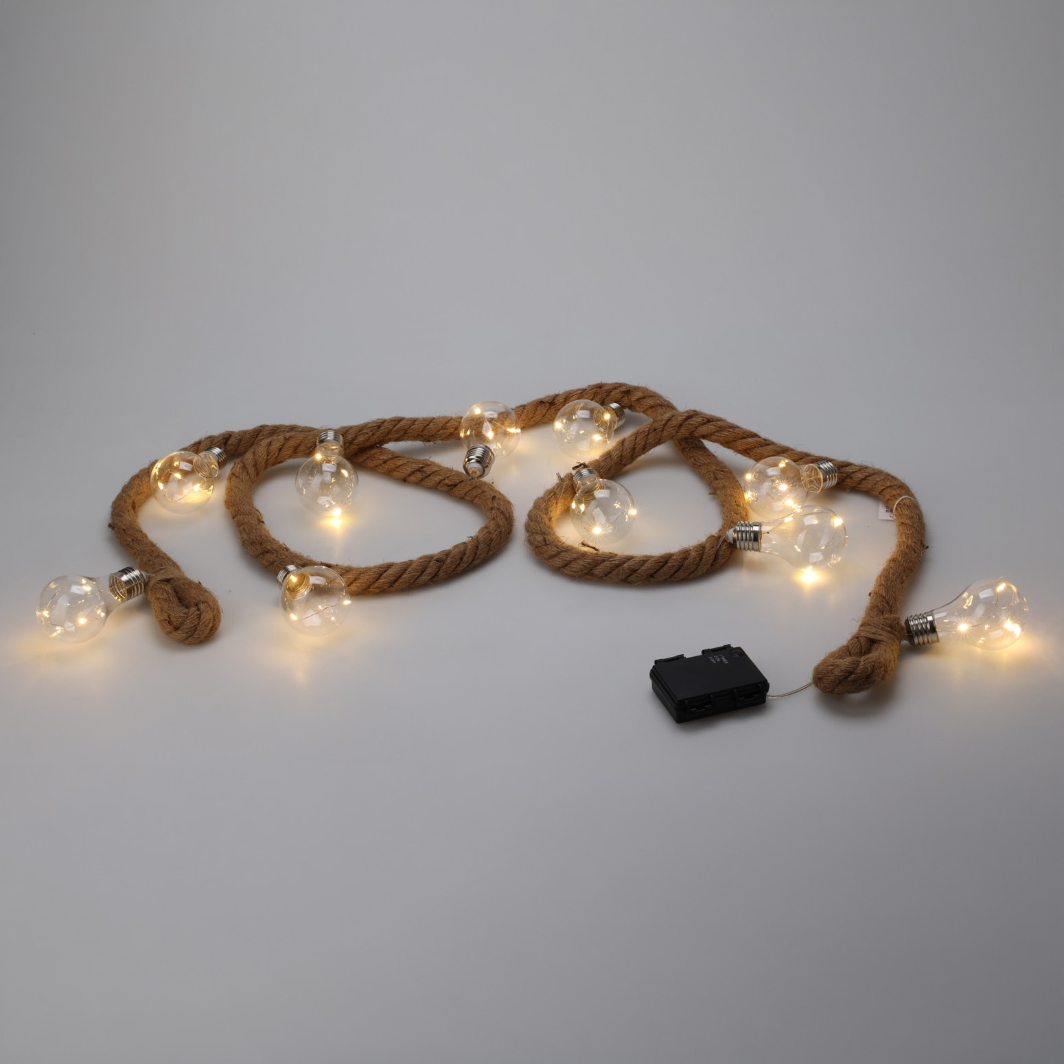 LED Lichterkette Seil mit 10 Glühbirnen