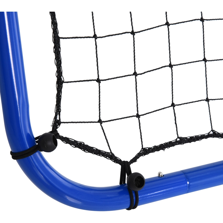 HOMCOM Baseball Rebounder faltbar blau