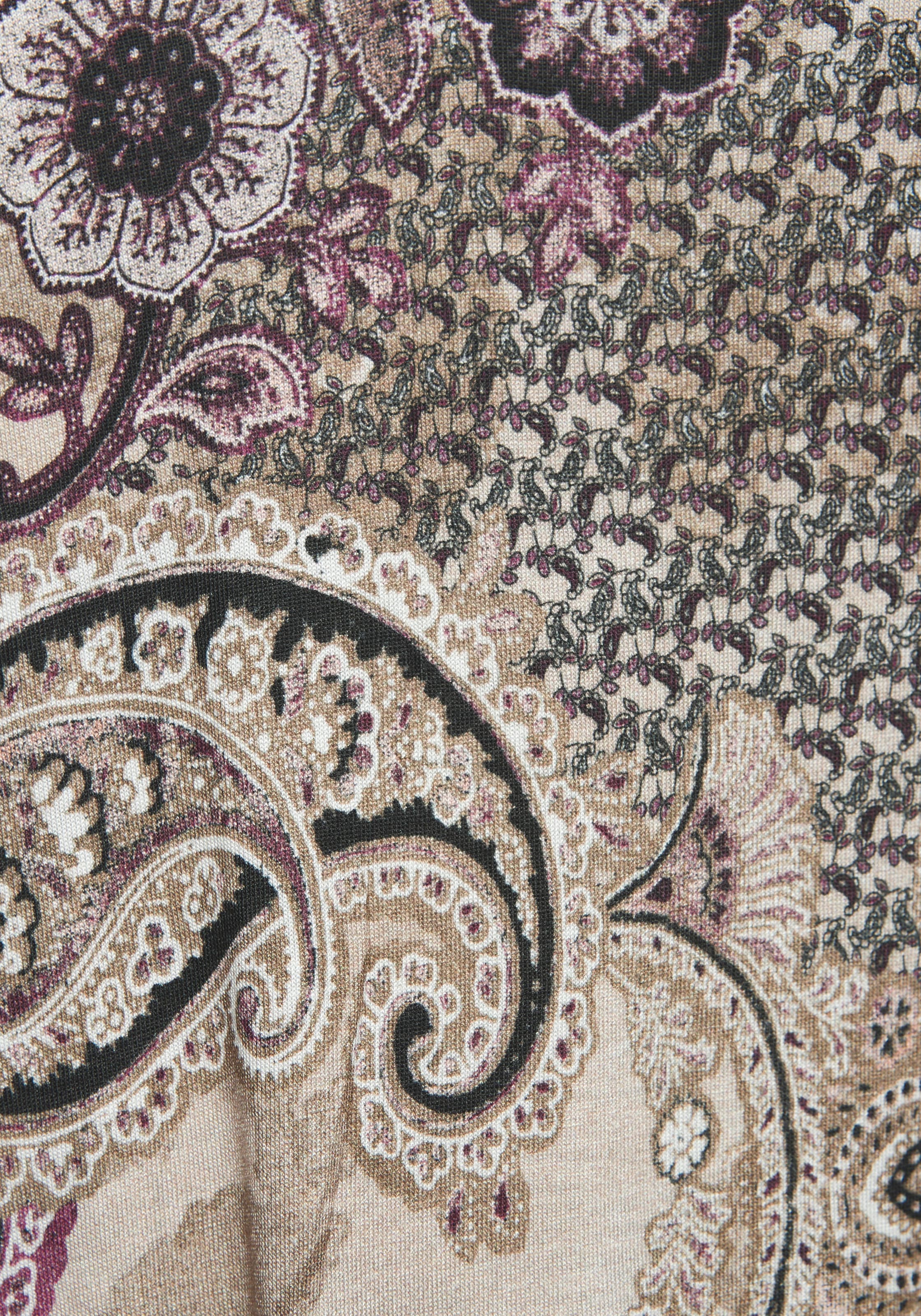 LASCANA Maxikleid Seitennahttaschen mit Paisleyprint und Schlitz, leichtes Sommerkleid, Strandkleid