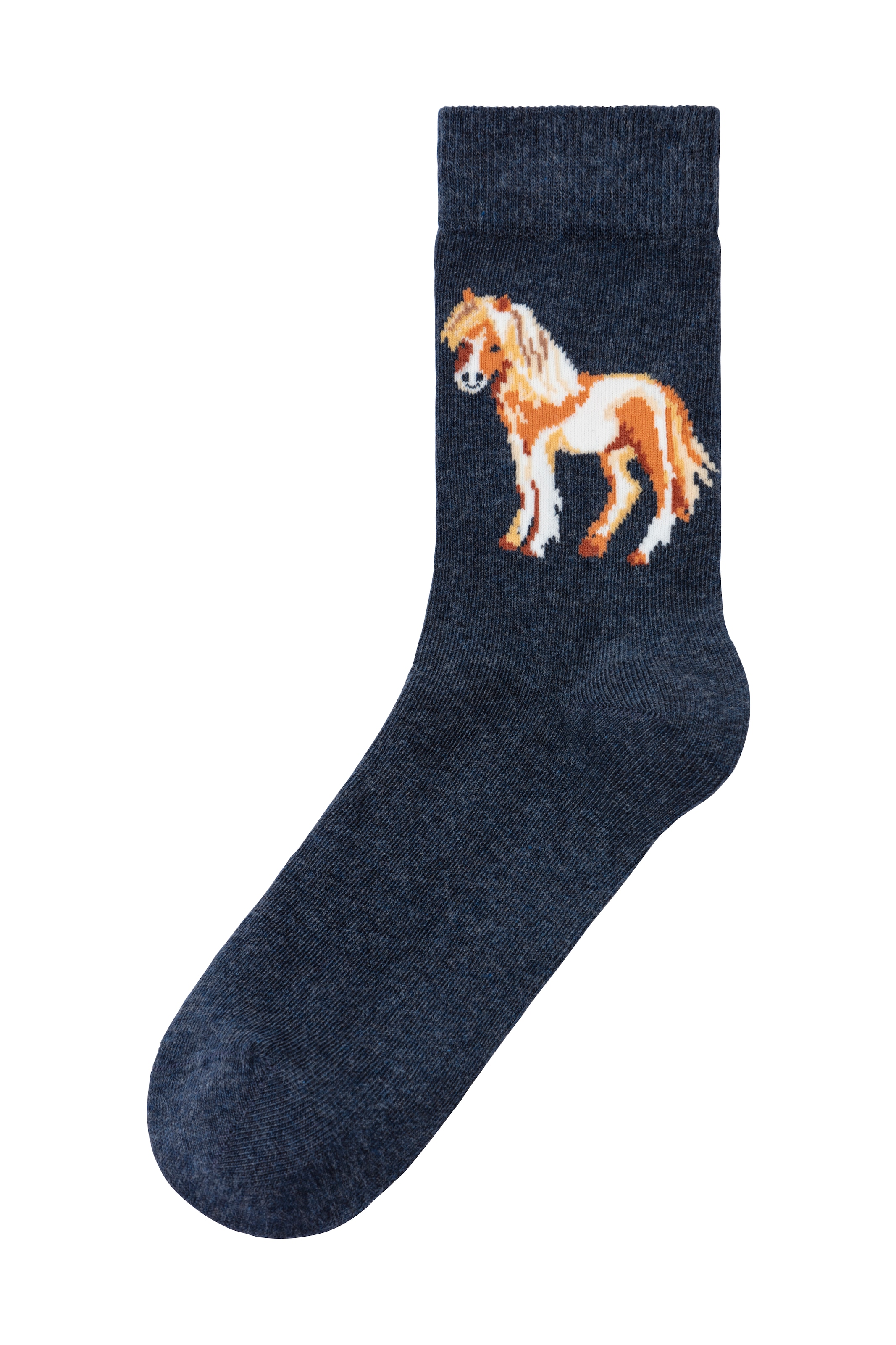 H.I.S Socken Packung, 5 Paar tlg. Mit unterschiedlichen Pferdemotiven