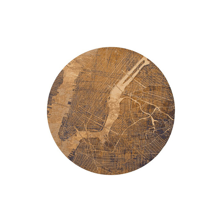 Rond Grafisch vloerkleed -  Cities New York 9315