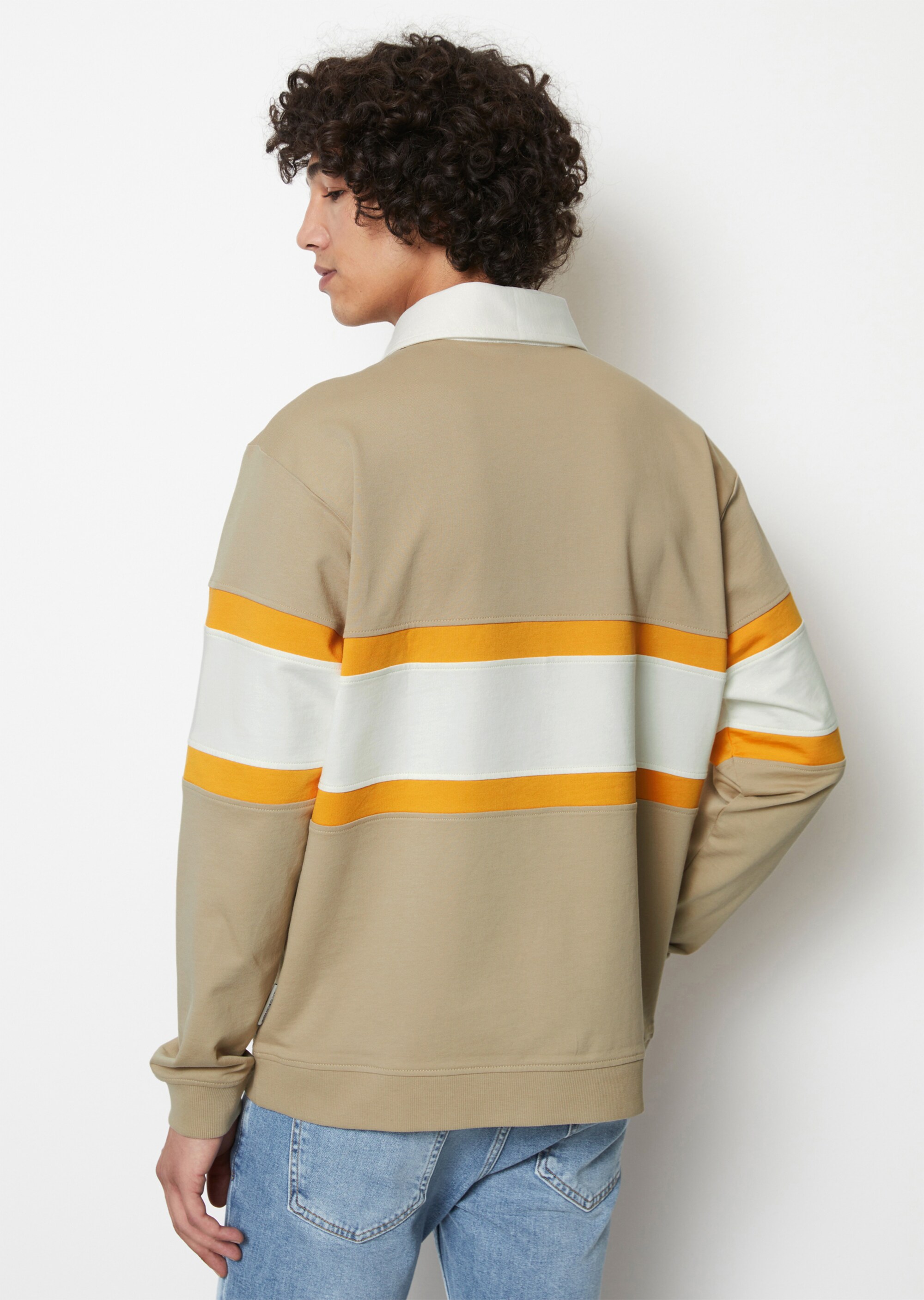 Sweatshirt relaxed im Polo-Style