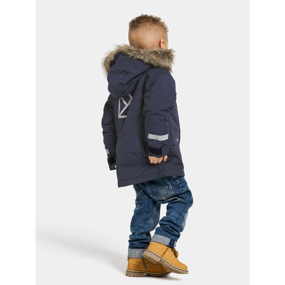 Køb Didriksons Navy Bjärven Kids Parka 3 | Luksusbaby