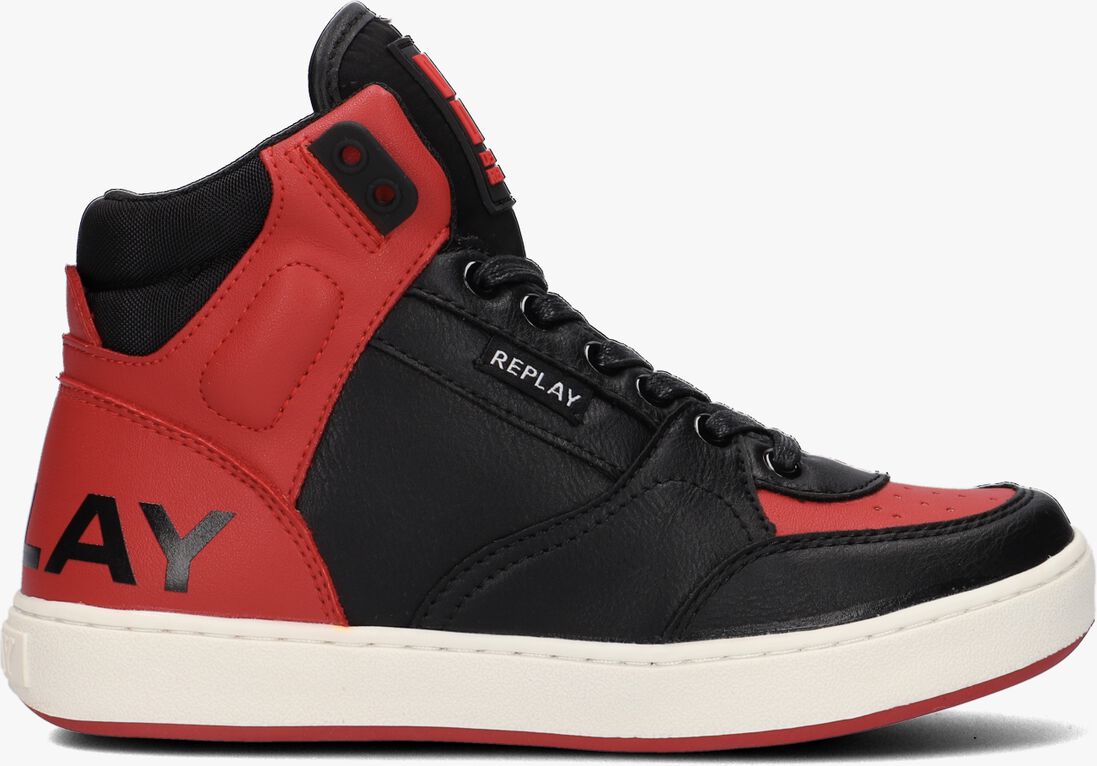 REPLAY zwarte replay hoge sneaker cobra